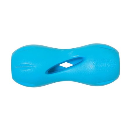 ATTRACTIVEATRACTIVO Zogoflex Blue Qwizl Synthetic Rubber Dog Treat Toy & Dispenser, Large AT2513023